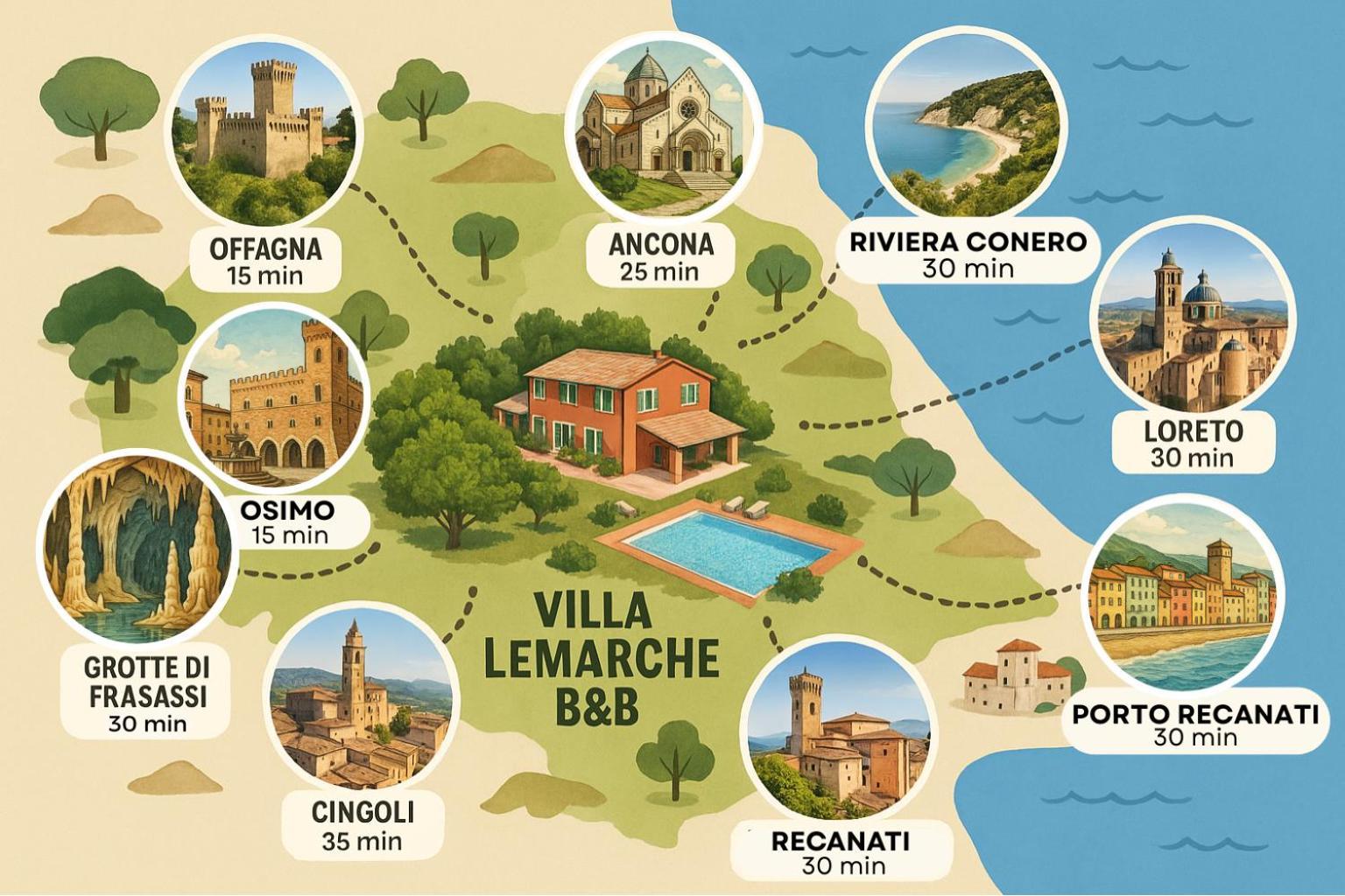 Villa Lemarche B&B Rustico Exterior foto